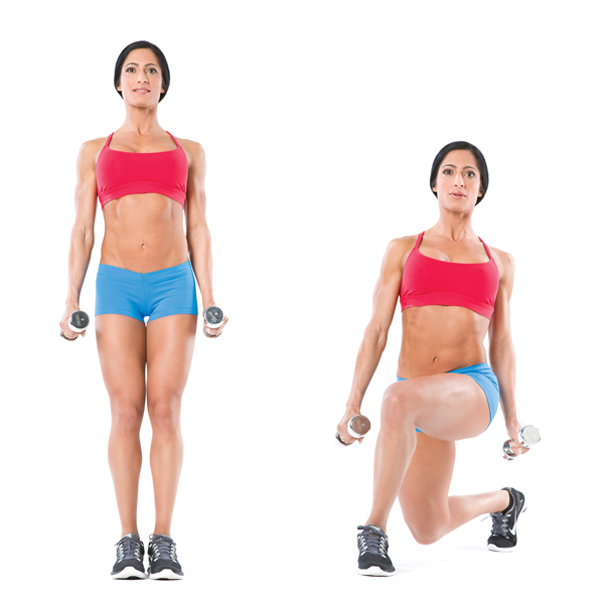 dumbbell-curtsy-lunge